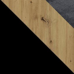 Czarny / dąb artisan + Monolith 97