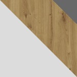 Popiel / dąb artisan + szary grafit