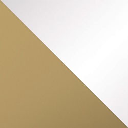 Złoty mat / białe szkło