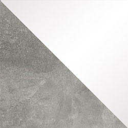 Beton / biały połysk